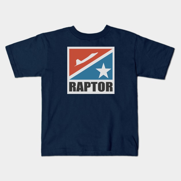 F-22 Raptor Kids T-Shirt by TCP